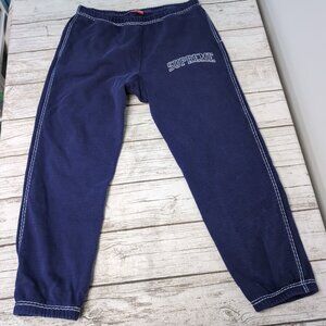 Supreme Big Stitch Sweatpants Blue Y2K Style Size XL